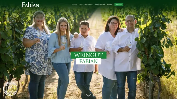 Website Screenshot: Weingut Fabian - Weingut Fabian - Date: 2023-06-14 10:46:11