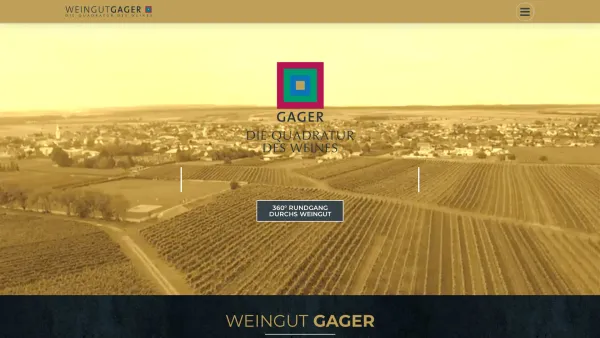 Website Screenshot: Josef Weingut Gager Deutschkreutz Blaufränkischland Mittelburgenland - Weingut Gager | Die Quadratur des Weines! - Date: 2023-06-26 10:24:46