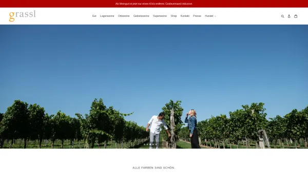 Website Screenshot: Weingut Grassl - Alles wird gut ... – Weingut Philipp Grassl - Date: 2023-06-26 10:24:46