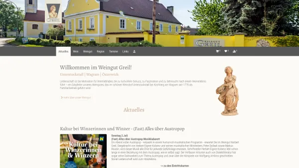 Website Screenshot: Weingut Greil . - Weingut Greil | Weingut Greil - Date: 2023-06-26 10:24:46