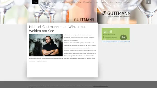 Website Screenshot: Michael Weingut Guttmann - Winzer - Weingut Guttmann, Heuriger Schwalbenhof, Ferienwohnungen Weiden am See - Date: 2023-06-14 10:46:11
