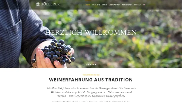 Website Screenshot: Weingut Höllerer - Weingut Höllerer - Date: 2023-06-15 16:02:34