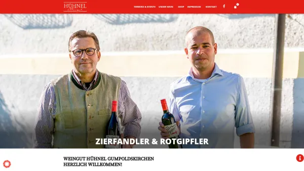 Website Screenshot: Weingut Hühnel - WEINGUT HÜHNEL GUMPOLDSKIRCHEN - Wein & Tradition - Date: 2023-06-26 10:24:46