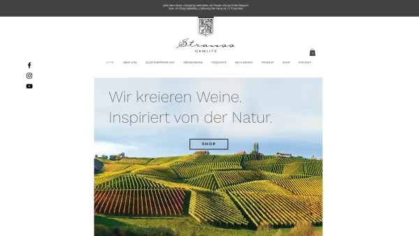 Website Screenshot: K G Strauss Wein Weingut Strauss Herzlich - Weingut | Weingut Karl und Gustav Strauss | Steiermark - Date: 2023-06-14 10:46:14