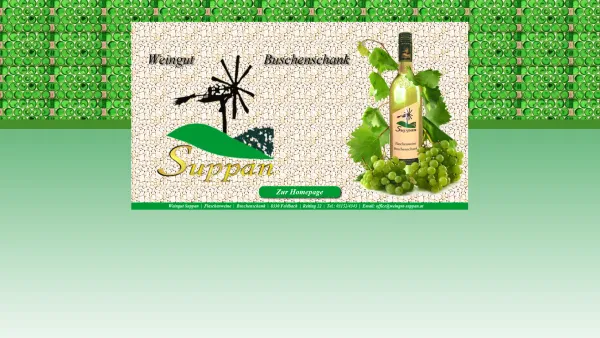 Website Screenshot: Weingut Suppan Buschenschank-Flaschenweine - Weingut Suppan - Buschenschank und Qualitätsweine aus dem Vulkanland - Date: 2023-06-15 16:02:34