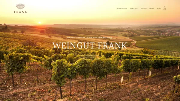 Website Screenshot: Weingut Frank - Weingut Frank | Herrnbaumgarten - Date: 2023-06-26 10:24:46