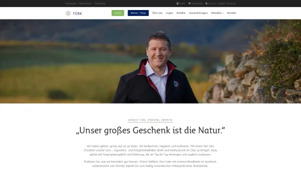 Website Screenshot: beWeingut der Fam. Türk - Weingut Türk - Kremstal, Niederösterreich - Date: 2023-06-26 10:24:46