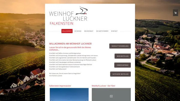 Website Screenshot: Weinhof Luckner - Willkommen am Weinhof Luckner - Weinhof Luckner - Date: 2023-06-26 10:24:46