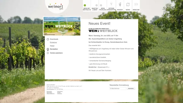 Website Screenshot: Weinbauverein Weinort Gols - WEIN MIT WEITBLICK - Weinbauverein Gols - Date: 2023-06-26 10:24:49