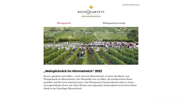 Website Screenshot: Weinquartett Donnerskirchen - Weinquartett Donnerskirchen - Date: 2023-06-14 10:46:14
