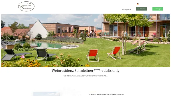 Website Screenshot: Hotel Weinresidenz Sonnleitner - Hotel Weinresidenz Sonnleitner – Weinresidenz Sonnleitner - Date: 2023-06-15 16:02:34