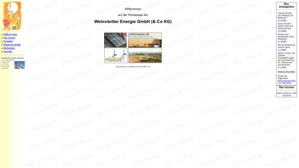Website Screenshot: Weinviertler Energie - Weinviertler Energie - Homepage - Date: 2023-06-26 10:24:49