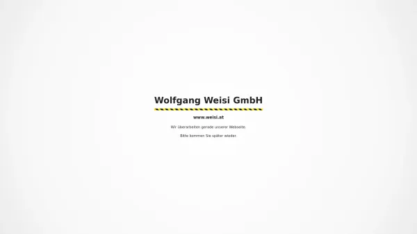 Website Screenshot: Fa. Weisi Wolfgang GmbH - Wolfgang Weisi GmbH - Date: 2023-06-26 10:24:49