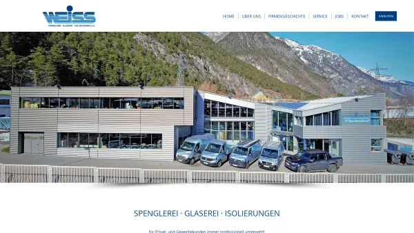 Website Screenshot: Spenglerei Glaserei Weiss Gerhard - Home | Spenglerei Glaserei Isolierungen Weiss - Date: 2023-06-26 10:24:49