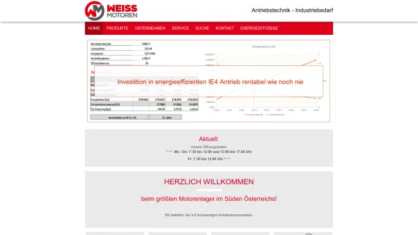 Website Screenshot: WEISS MOTOREN GMBH - Schneckengetriebe, Wälzlager und Naben - Date: 2023-06-15 16:02:34