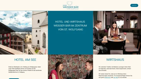 Website Screenshot: Hotel-Restaurant Weißer Hotel-Gasthof Weisser Baer St.Wolfgang am Wolfgangsee - weisser-bär - Date: 2023-06-26 10:24:49
