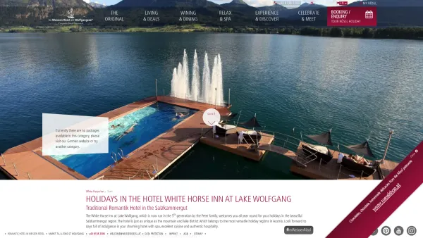 Website Screenshot: Weisses Rössl am Wolfgangsee**** - Romantik Hotel The White Horse Inn at the Lake Wolfgang - Date: 2023-06-26 10:24:49