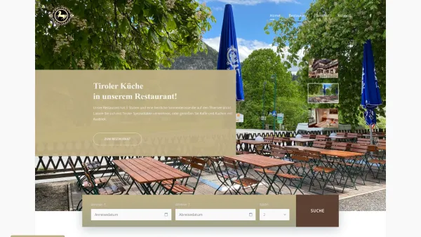 Website Screenshot: Anneliese Gasthof Weisses Rössl am See Tourismus Tirol Oesterreich Tyrol Austria - Home | Weisses Rössl am See - Date: 2023-06-26 10:24:49