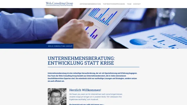Website Screenshot: Wels Consulting Group - Unternehmensberatung - WELS CONSULTING GROUP - Date: 2023-06-26 10:24:52