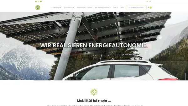 Website Screenshot: mov-e-now UG - Elektroautos kaufen & mieten in Innsbruck Tirol, E-Auto Carsharing - Date: 2023-06-26 10:24:52