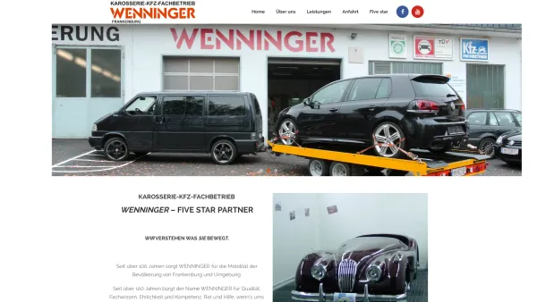 Website Screenshot: Stefan TELEKOM AUSTRIA Lix BusinessWeb - Karosserie KFZ Lackiererei Wenninger Frankenburg - Date: 2023-06-26 10:24:52