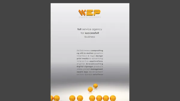 Website Screenshot: WEP Webdesign & E-Commerce Projects - WEP media solutions - Date: 2023-06-26 10:24:52