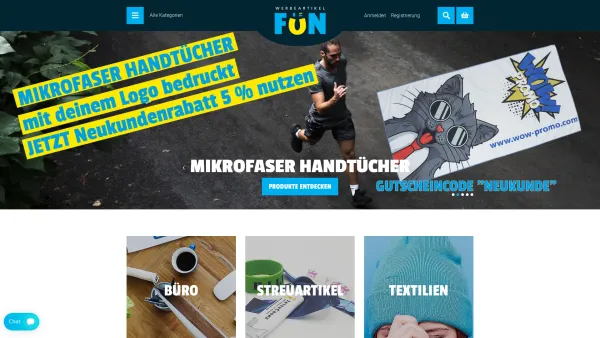 Website Screenshot: Werbeartikel FUN MaRe Handels GmbH. - Werbeartikel mit Logo bedrucken | Werbeartikel.FUN - Date: 2023-06-14 10:46:52
