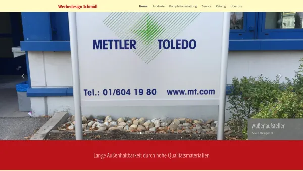 Website Screenshot: Werbedesign Schmidl - Werbedesign Schmidl - Lange Außenhaltbarkeit durch hohe Qualitätsmaterialien - 2340 Mödling - Date: 2023-06-15 16:02:34