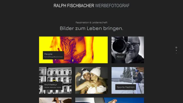 Website Screenshot: Fotostudio Fischbacher - Home - Ralph Fischbacher :: Werbefotografie Gmunden - Date: 2023-06-14 10:46:14