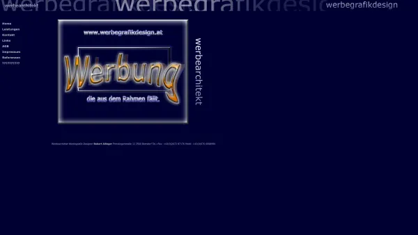 Website Screenshot: Werbearchitekt Werbegrafik-Designer Robert Allinger - Date: 2023-06-26 10:24:54