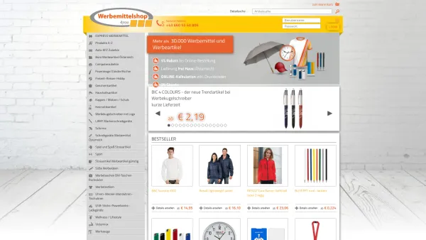 Website Screenshot: Handelsagentur HERBERT KARASEK Werbemittelshop e.U. - Werbemittelshop.at - Werbemittel Werbeartikel Werbegeschenke Give aways - Date: 2023-06-26 10:24:54