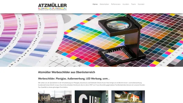 Website Screenshot: Atzmüller Werbeschilder - Atzmüller Werbeschilder | Atzmüller Werbeschilder - Aussenwerbung - LED Werbung | Eidenberg OÖ - Date: 2023-06-15 16:02:34