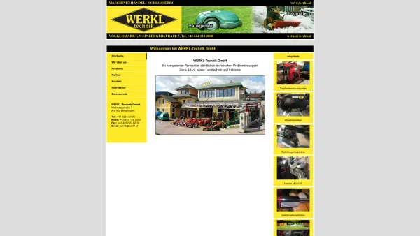 Website Screenshot: WERKL Maschinen - WERKL-Technik GmbH - Date: 2023-06-26 10:24:54