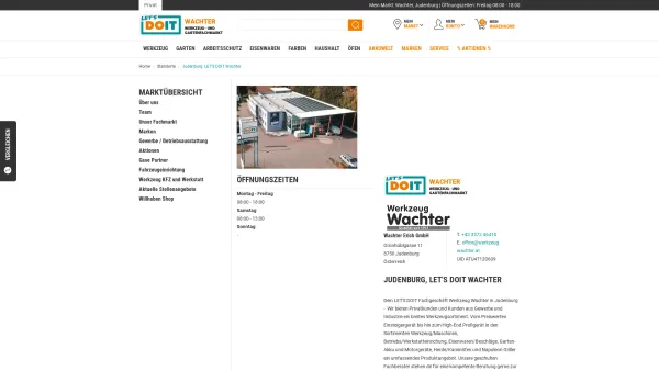 Website Screenshot: Erich Wachter Werkzeug Wachter - Standorte / Judenburg. LET'S DOIT Wachter - bei LET'S DOIT - Date: 2023-06-26 10:24:55