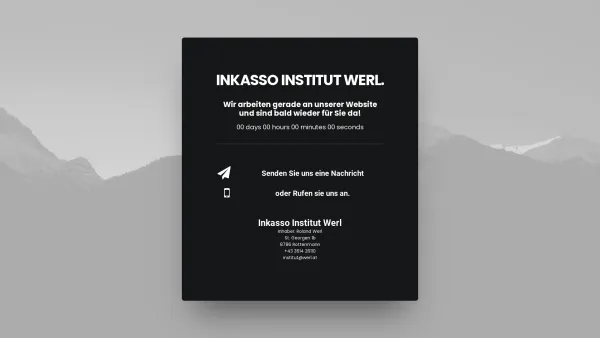 Website Screenshot: WERL Inkasso Institut Persönlichkeitsbildung Austria - Inkasso Institut Werl – Vertrauen ist gut Wer(l) ist besser! - Date: 2023-06-26 10:24:54