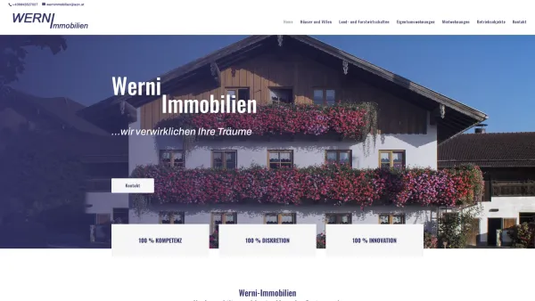 Website Screenshot: WERNImmobilien - Werni Immobilien | Immobilientreuhänder | Immobilien kaufen - Date: 2023-06-26 10:24:55