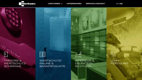Website Screenshot: Wertheim Tresore Büromöbel Projektplanungen - Wertheim - Date: 2023-06-26 10:24:55
