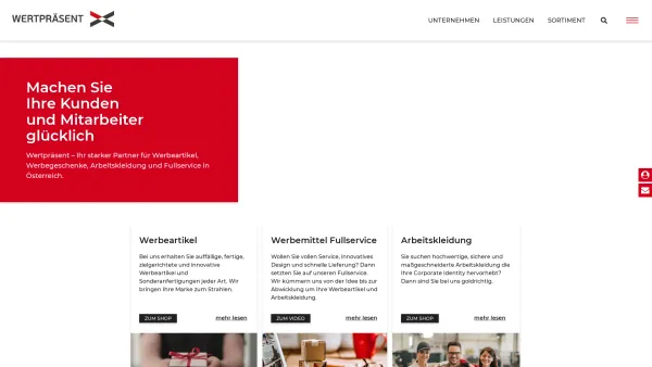 Website Screenshot: Wertpräsent GmbH - Wertpräsent - Ihr Profi für Werbeartikel & Arbeitskleidung - Date: 2023-06-26 10:26:50
