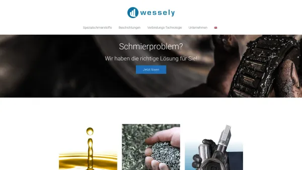 Website Screenshot: Wessely GmbH Spezialschmierstoffe Gleitlackbeschichtung Verbindungstechnologie - Wessely GmbH - Ihr Tribologie-Spezialist in Österreich - Date: 2023-06-26 10:24:57
