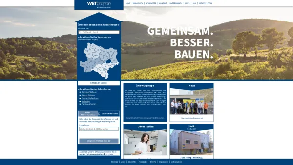 Website Screenshot: Wohnungseigentümer Gemeinnützige Wohnbaugesellschaft bei Zuhaus Niederösterreich - WETgruppe - Date: 2023-06-26 10:24:57