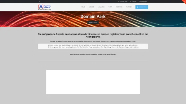 Website Screenshot: austroconsultants - Domain - Acor - Date: 2023-06-26 10:24:57