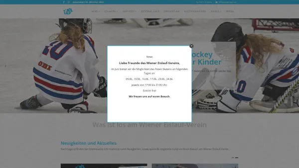 Website Screenshot: WEV Wiener Eislaufverein - Wiener Eislauf-Verein - Home - Date: 2023-06-14 10:46:16