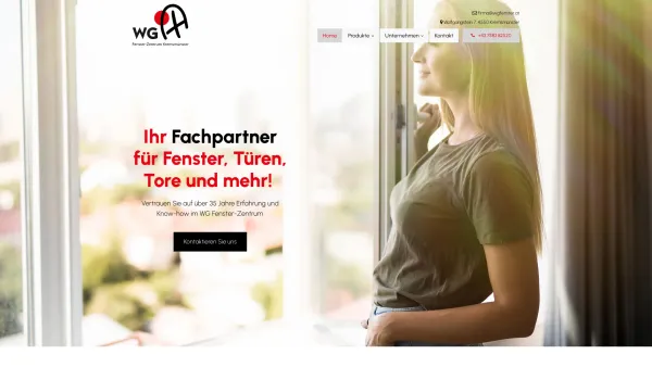 Website Screenshot: Walter Gruber Bauelemente Ges.m.b.H. Unser Unternehmen - WG Fenster-Zentrum - Ihr Experte für Fenster und Türen in Oberösterreich - Date: 2023-06-15 16:02:34