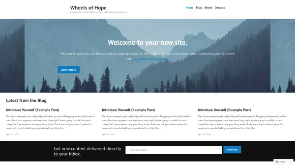 Website Screenshot: Global Tec - Wheels of Hope – A source of cars for those on their path away from poverty - Date: 2023-06-15 16:02:34