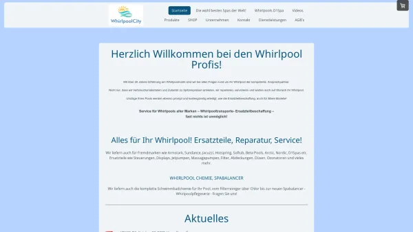 Website Screenshot: WPC to Dimension One Spas Online !! - - Whirlpool Service Ersatzteile - Whirlpoolcity Whirlpool Zubehör Filter Chemie Wartung Transporte - Date: 2023-06-15 16:02:34