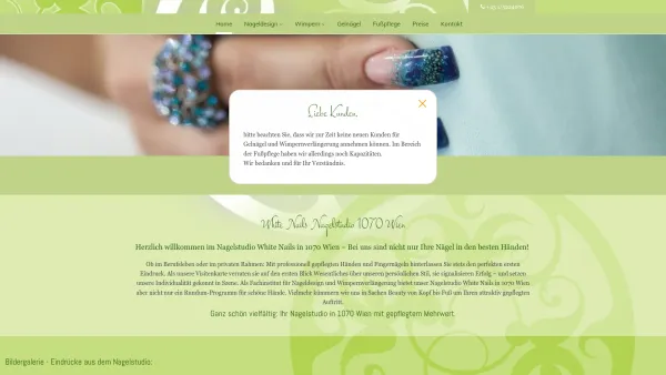 Website Screenshot: Nagelstudio White Nails - Nagelstudio Wien - White Nails - Date: 2023-06-26 10:24:57