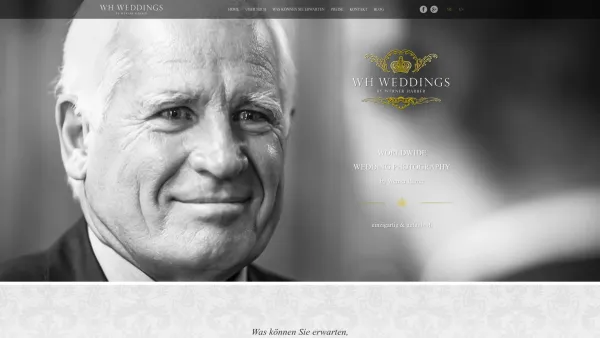 Website Screenshot: WH Weddings Exklusive Hochzeitsfotografie - Ihr Hochzeitsfotograf in Linz & Wien - WH Weddings - Hochzeitsfotos und Hochzeitsreportagen - Date: 2023-06-26 10:24:57