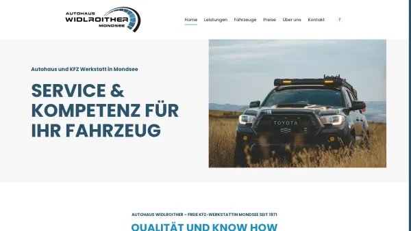 Website Screenshot: TOYOTA WIDLROITHER - Autohaus Widlroither - Date: 2023-06-26 10:25:00