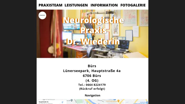 Website Screenshot: Neurologische Praxis Dr. Thomas Wiederin, Wahlarzt - index - Date: 2023-06-14 10:46:16