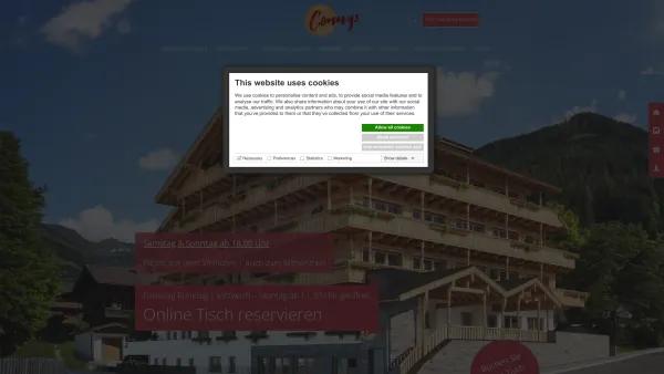 Website Screenshot: Hotel Gasthof Wiedersbergerhorn Alpbach Tirol Familie Cia - Connys -Tiroler Wirtshaus im Herzen von Alpbach - Date: 2023-06-26 10:25:00